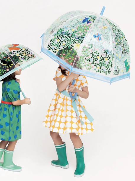 Eltern Regenschirm DJECO mit Wildvögeln mehrfarbig 