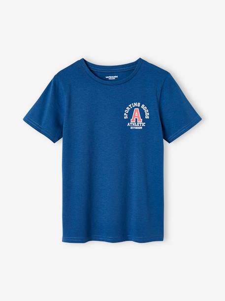 T-shirt team sport Basics garçon bleu roi+gris chiné+gris Chiné MOYEN 