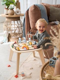 Spielzeug-Erstes Spielzeug-Baby Activity-Tisch mit Autos, Holz FSC®