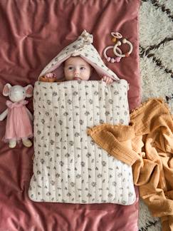 Les articles personnalisables-Baby-Mantel, Overall, Ausfahrsack-Baby Ausfahrsack „Kleiner Dino“, Musselin