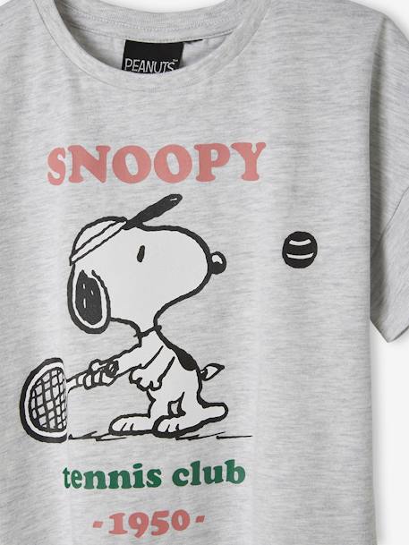 T-shirt manches courtes Snoopy Peanuts® gris chiné 
