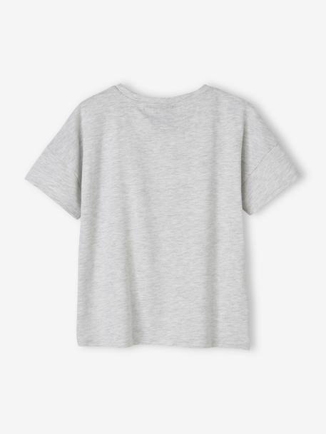 Mädchen T-Shirt PEANUTS SNOOPY grau meliert 