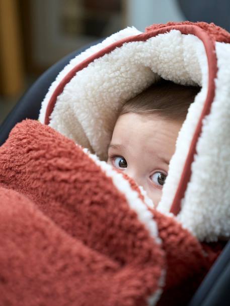 Fusssack für Babyschale und Babywanne, Sherpa safran 