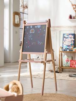 Spielzeug-Kunstaktivität-Leinwand und Malerei-3-in-1 Tafel mit Mal-Zubehör, Holz FSC®