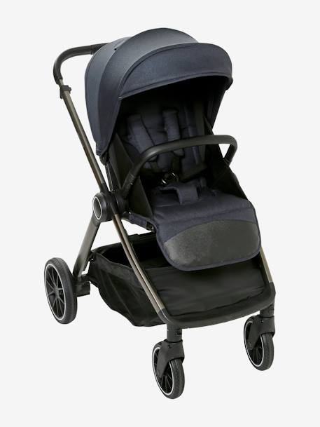 Kombi-Kinderwagen „Auriga“ mit Babyschale & Babywanne nachtblau+schiefergrau 