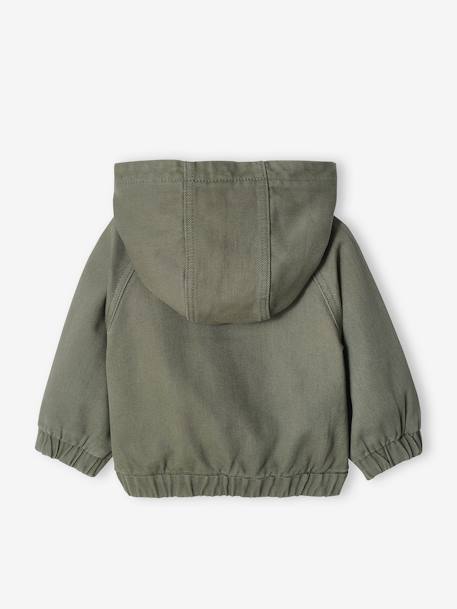 Blouson bébé avec capuche gris ardoise 