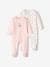 Lot de 2 dors-bien 'cerise' bébé fille interlock rose pâle 