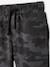 Pantalon jogging camouflage garçon en molleton noir imprimé 