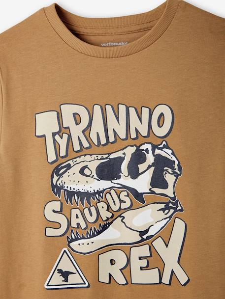 Jungen T-Shirt, Dinosaurier beige+nachtblau 