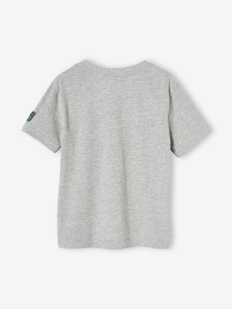 Jungen T-Shirt mit Fake-Bag grau meliert 
