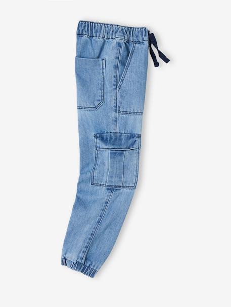 Jungen Cargo-Jeans mit Dehnbund double stone 