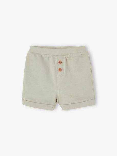 Lot de 2 shorts en molleton bébé bleu roi+vert d'eau 