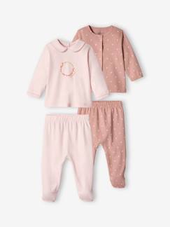 Baby-2er-Pack Mädchen Baby Pyjama, Jersey