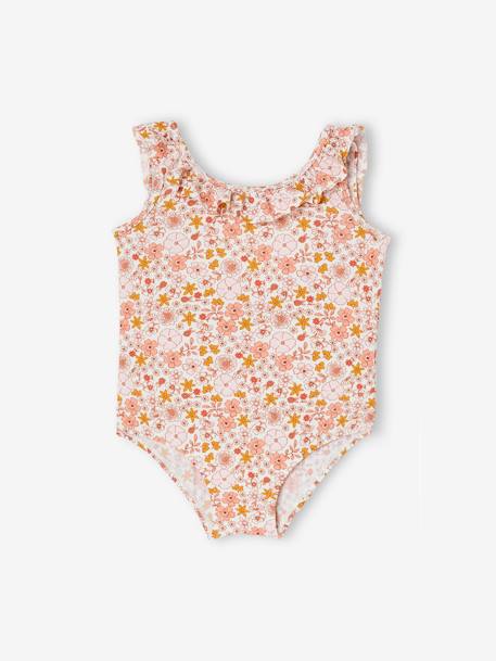 Maillot de bain 1 pièce bébé fille vintage rose 