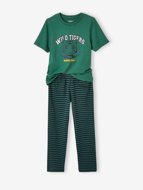 3-teiliger Jungen Schlafanzug, Tiger grün 