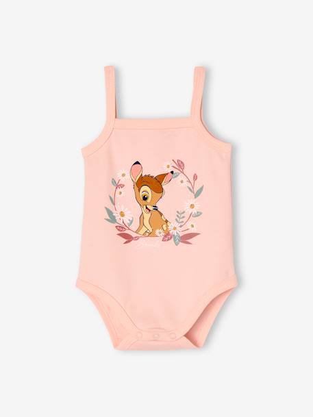 Lot de 2 bodies bébé fille Disney® Bambi vieux rose 
