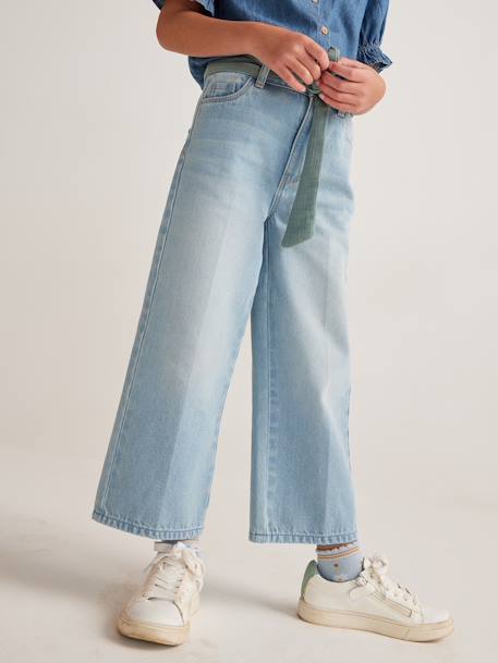 Weite Mädchen 7/8-Jeans mit Gürtel double stone+stone 