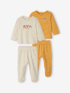 Baby-2er-Pack Jungen Baby Pyjama, Jersey