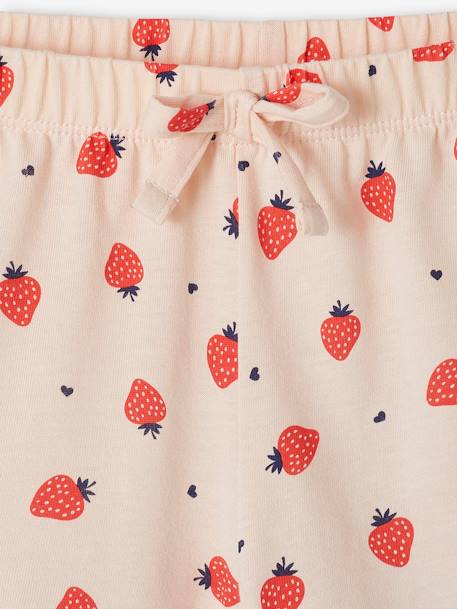 Lot de 2 shorts de pyjama fille rose 