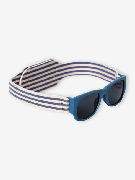 Jungen Baby Sonnenbrille mit Klettband eisblau 