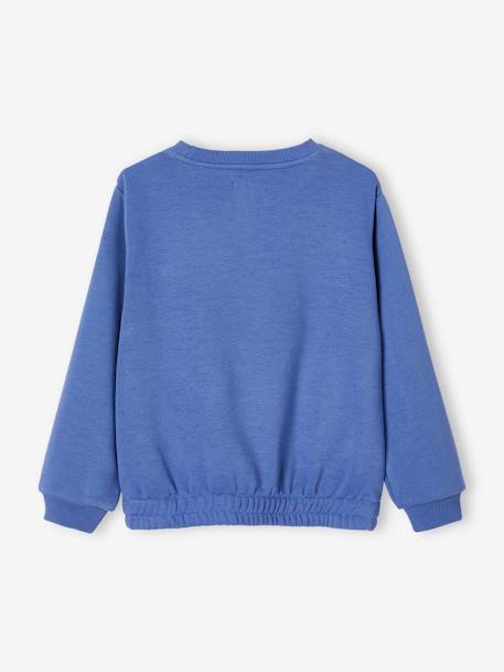 Sweat sport motif 'sunrise' brillant fille bleu 