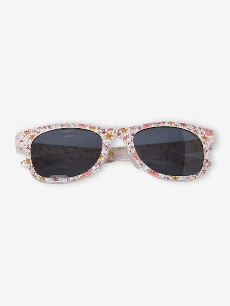 Mädchen Sonnenbrille, Blumenform rosa 