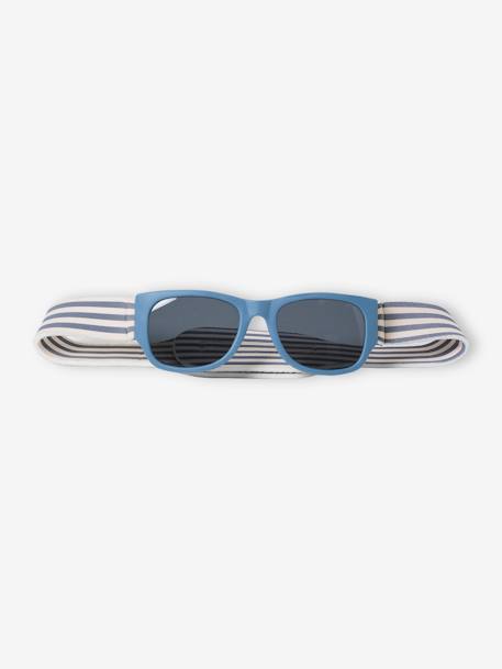 Jungen Baby Sonnenbrille mit Klettband eisblau 
