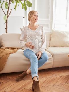 Umstandsmode-Bluse für Schwangerschaft und Stillzeit