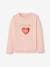 Pullover für Mädchen mit Glanzeffekt rosa 