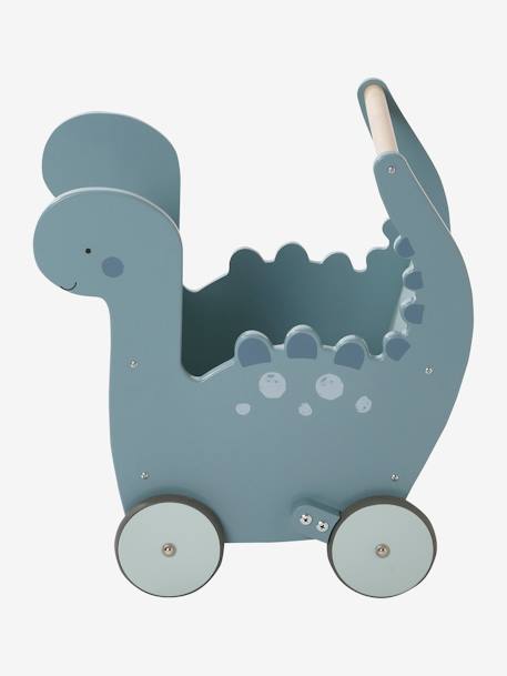 Baby Lauflernwagen aus Holz FSC®, Dino blau 