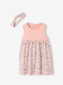 Robe et bandeau assorti bébé fille