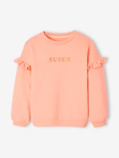 Mädchen-Pullover, Strickjacke, Sweatshirt-Sweatshirt-Mädchen Sweatshirt mit Volants, personalisierbar