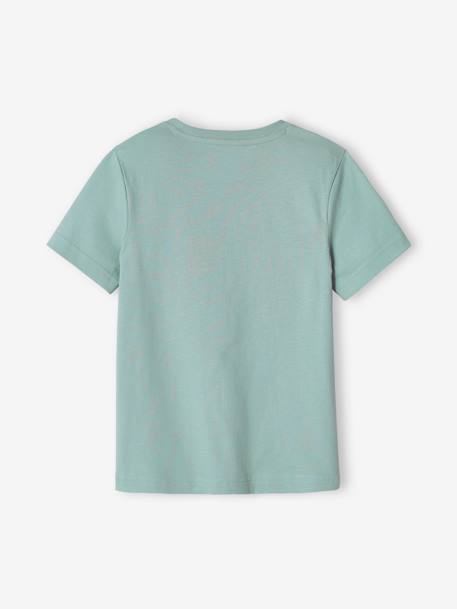 Jungen T-Shirt, Dinosaurier dunkelblau+mintgrün 