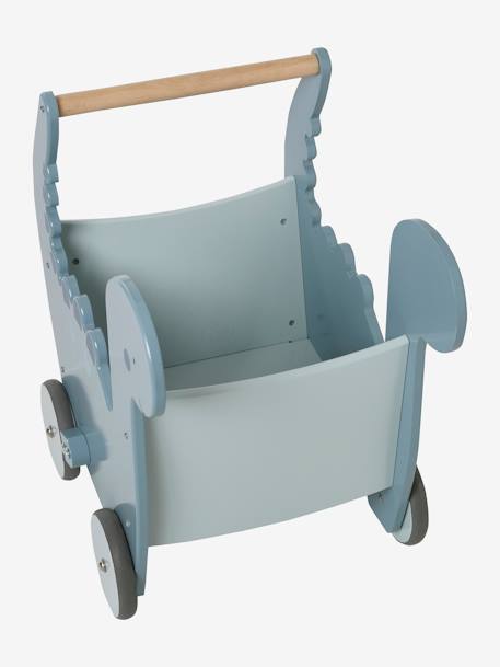 Baby Lauflernwagen aus Holz FSC®, Dino blau 