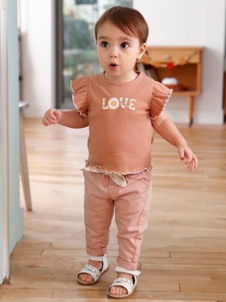 Mädchen Baby Sandalen mit Klett weiß 