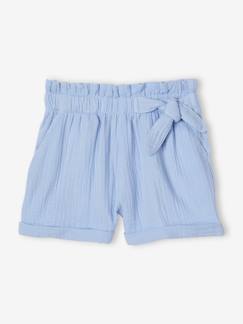 Sommer in Sicht-Mädchen-Shorts-Mädchen Paperbag-Shorts, Musselin