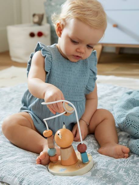 Baby Motorikschleife „Waldfreunde“, Holz FSC 