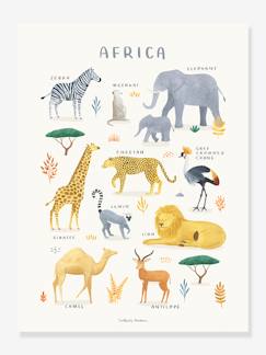 Linge de maison et décoration-Décoration-Cadre, affiche, pêle-mêle-Affiche Animaux d'Afrique Lilydale LILIPINSO