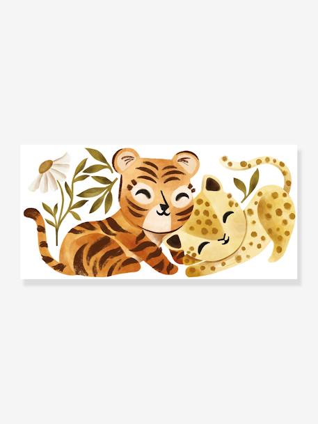 Großes Kinderzimmer Wandtattoo Leopard & Tiger „Felidae“ LILIPINSO bronze 
