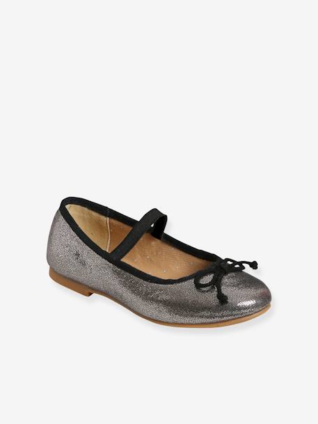 Ballerines irisées fille anthracite 