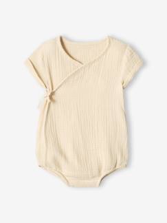 La valise maternité-Bébé-T-shirt, sous-pull-Body bébé personnalisable en gaze de coton ouverture naissance