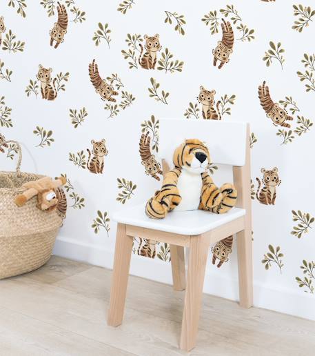 Kinderzimmer Vliestapete mit Tigern „Felidae“ LILIPINSO braun 