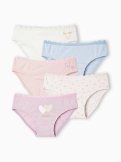 La valise maternité-Fille-Sous-vêtement-Culotte-Lot de 5 culottes "coeurs" fille