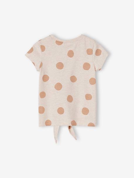 T-shirt fille manches courtes Disney® Bambi beige chiné 