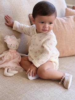 La valise maternité-Bébé-T-shirt, sous-pull-Body fleuri en gaze de coton bébé naissance manches longues