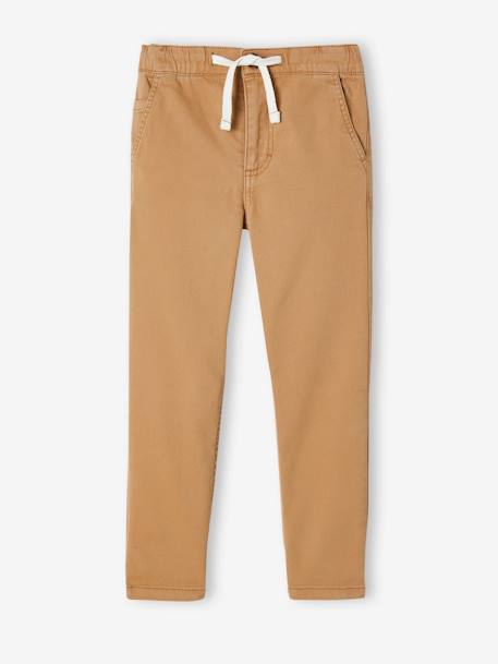 Jungen Chinohose mit Schlupfbund beige+grün+tintenblau 