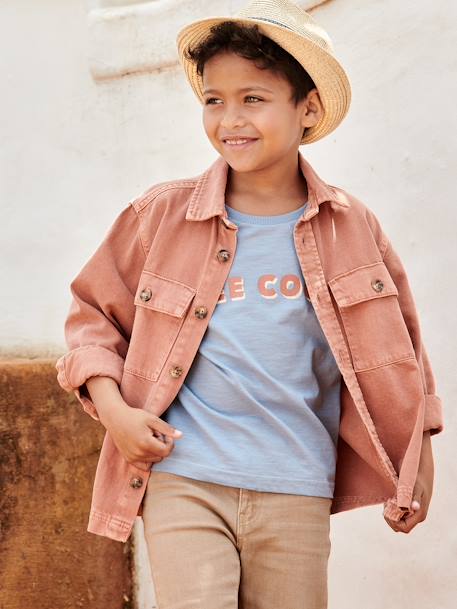 Jungen Overshirt terracotta 