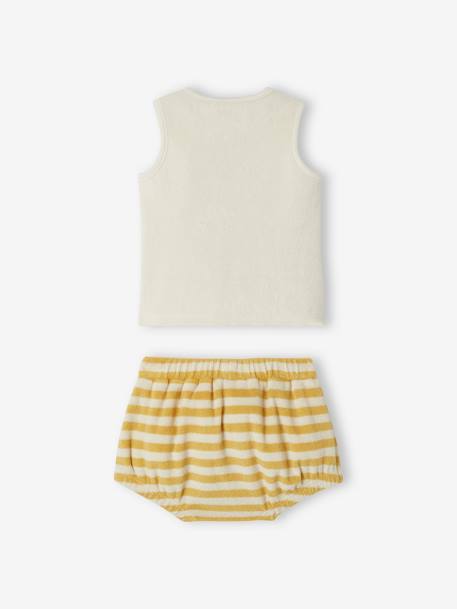 Baby-Set: Top & Shorts zartgelb 
