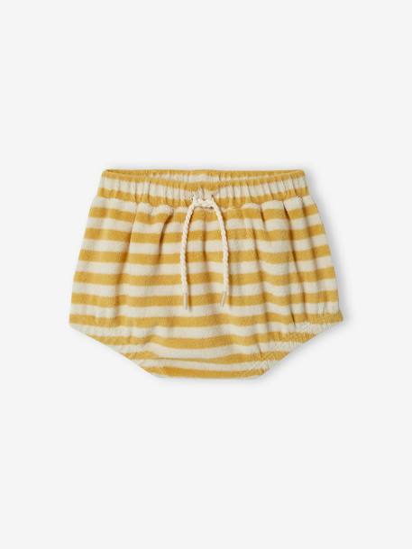 Baby-Set: Top & Shorts zartgelb 