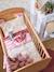 Baby Kissenbezug „Landhaus“ aus Musselin beige 